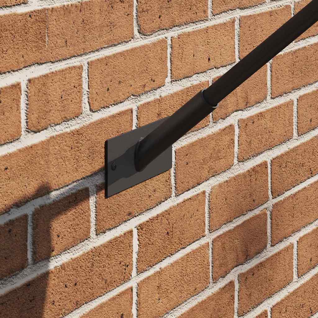 Flag Pole Holder Black 13 x 6 cm Steel